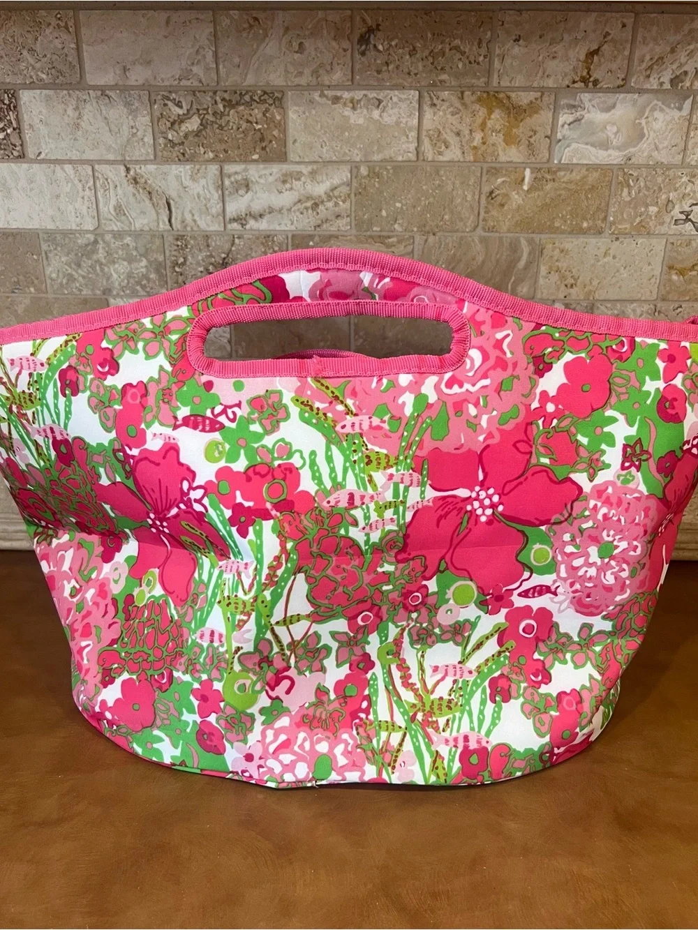 Lilly Pulitzer Insulated Beverage Bucket in Beach Rose; New